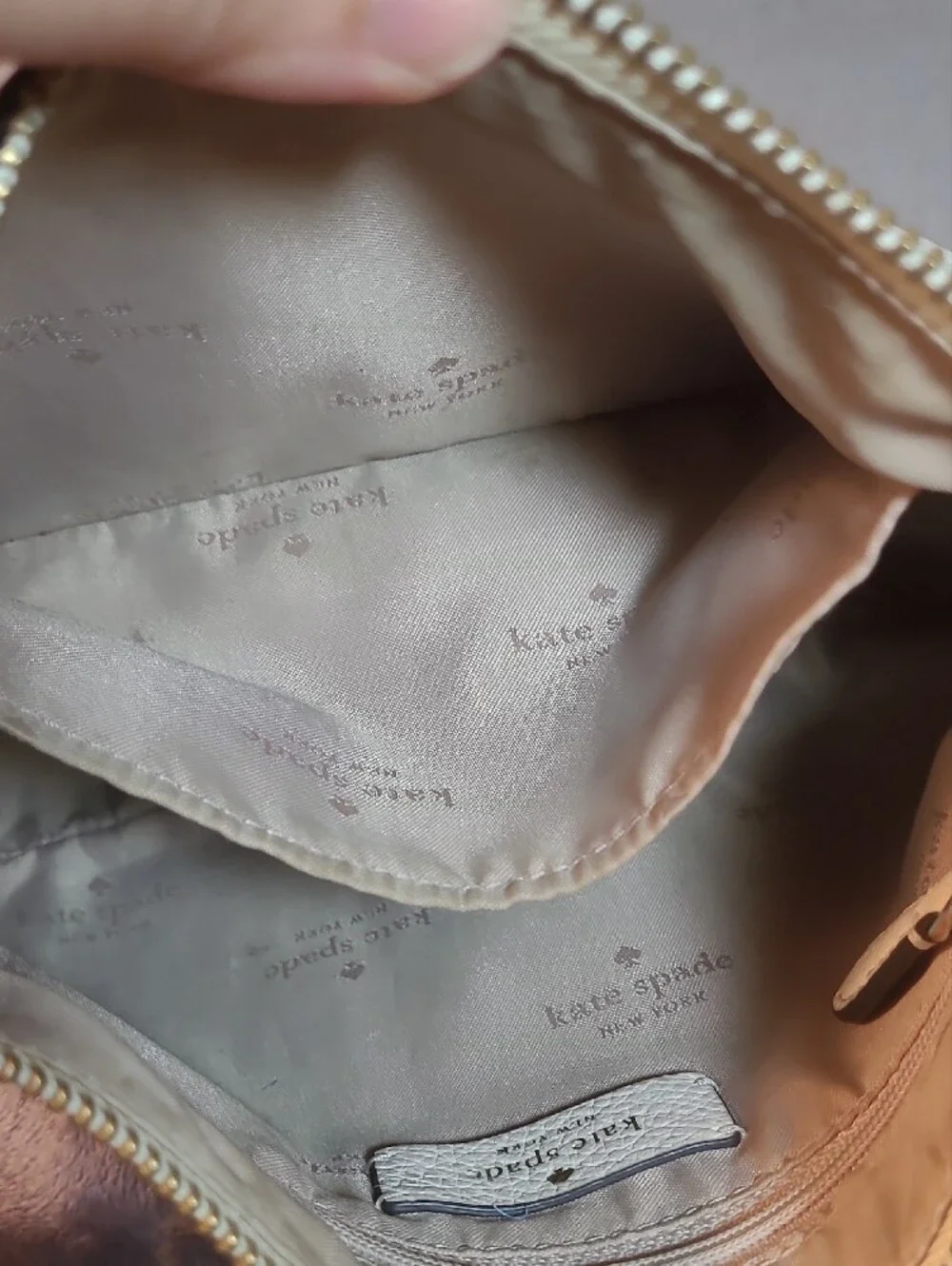 Kate Spade Rosie Crossbody Parchment Cream Pebbled Leather Striped Strap